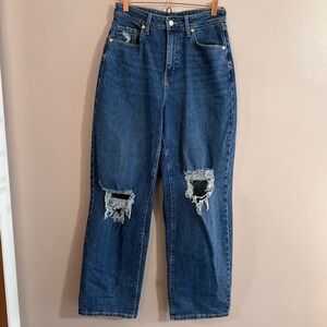 Wild Fable baggy jeans, high rise, distressed. Size 6 / 28.